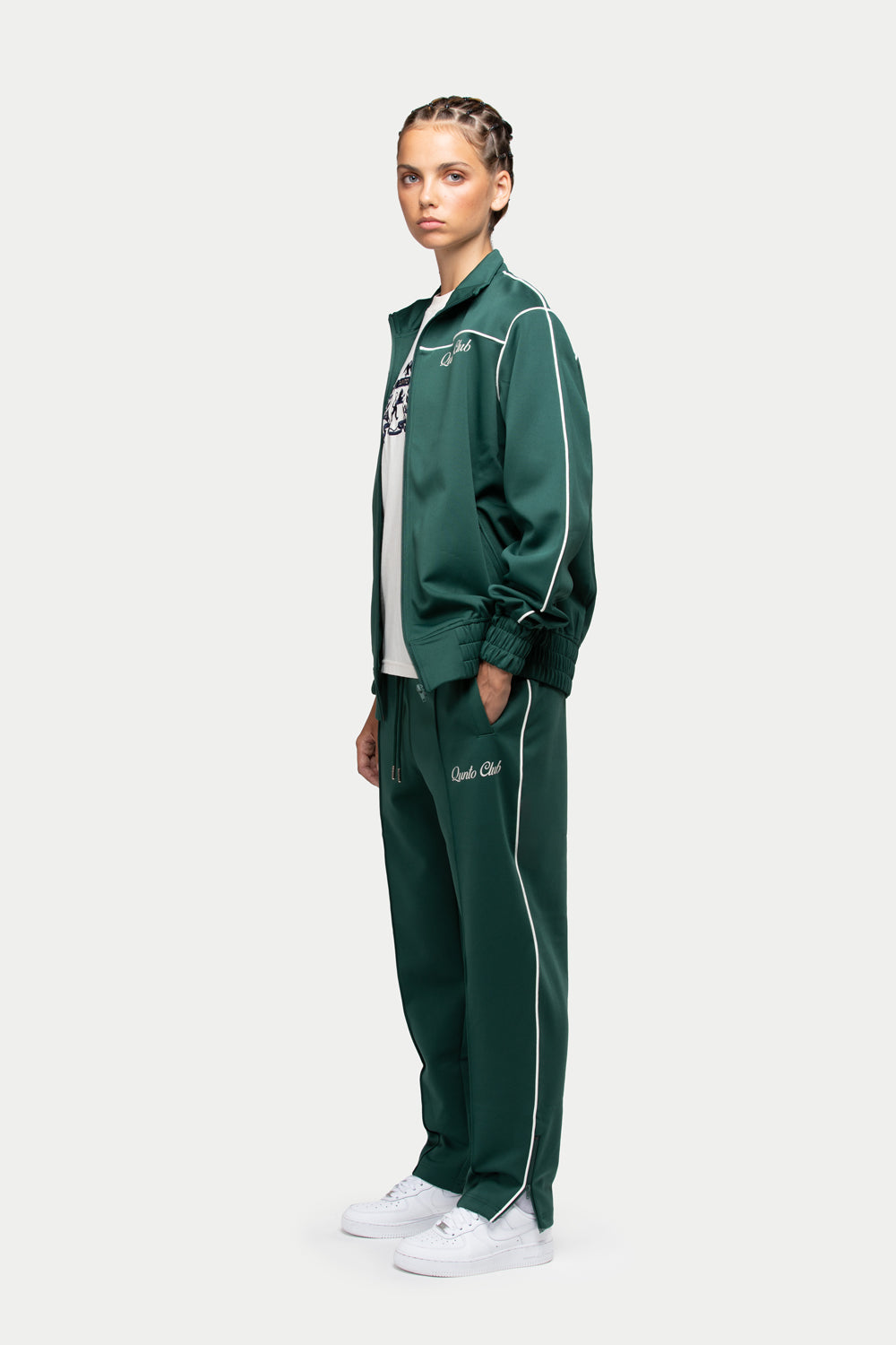 QC Pipes Track Jacket Green