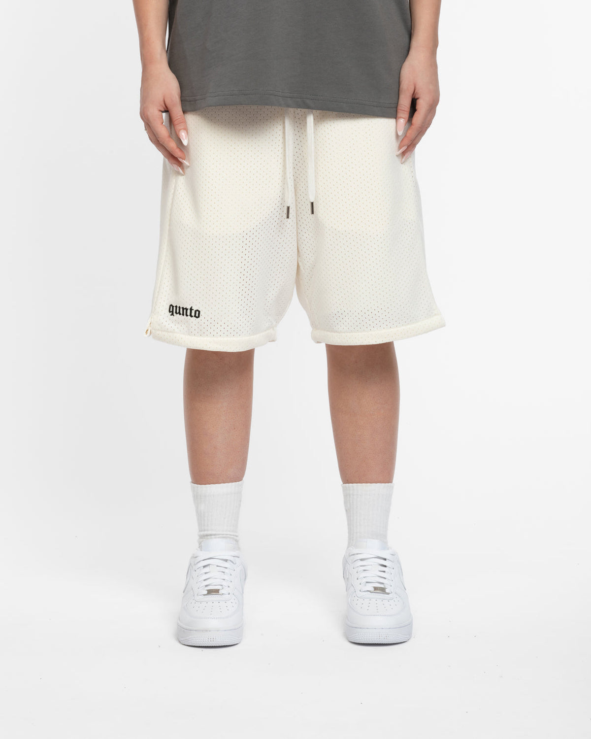 QUNTO MESH SHORTS CREAM