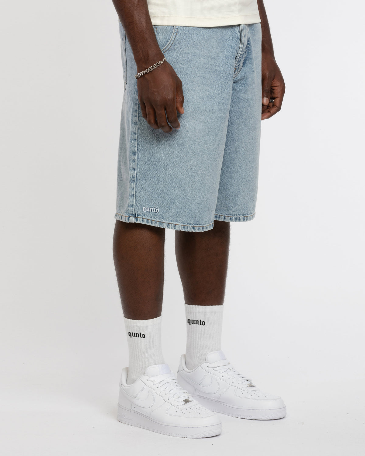 QT DENIM SHORTS BLUE