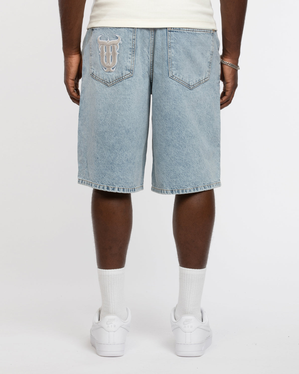 QT DENIM SHORTS BLUE