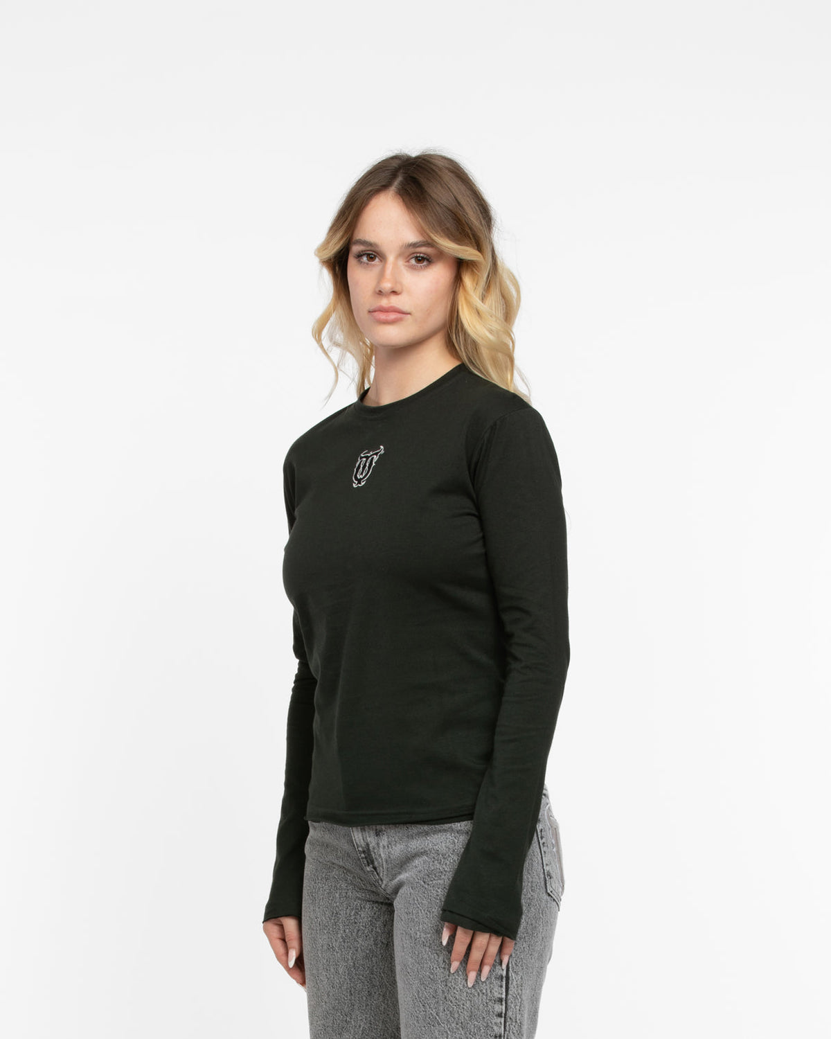W LONGSLEEVE QUNTO BASIC BLACK