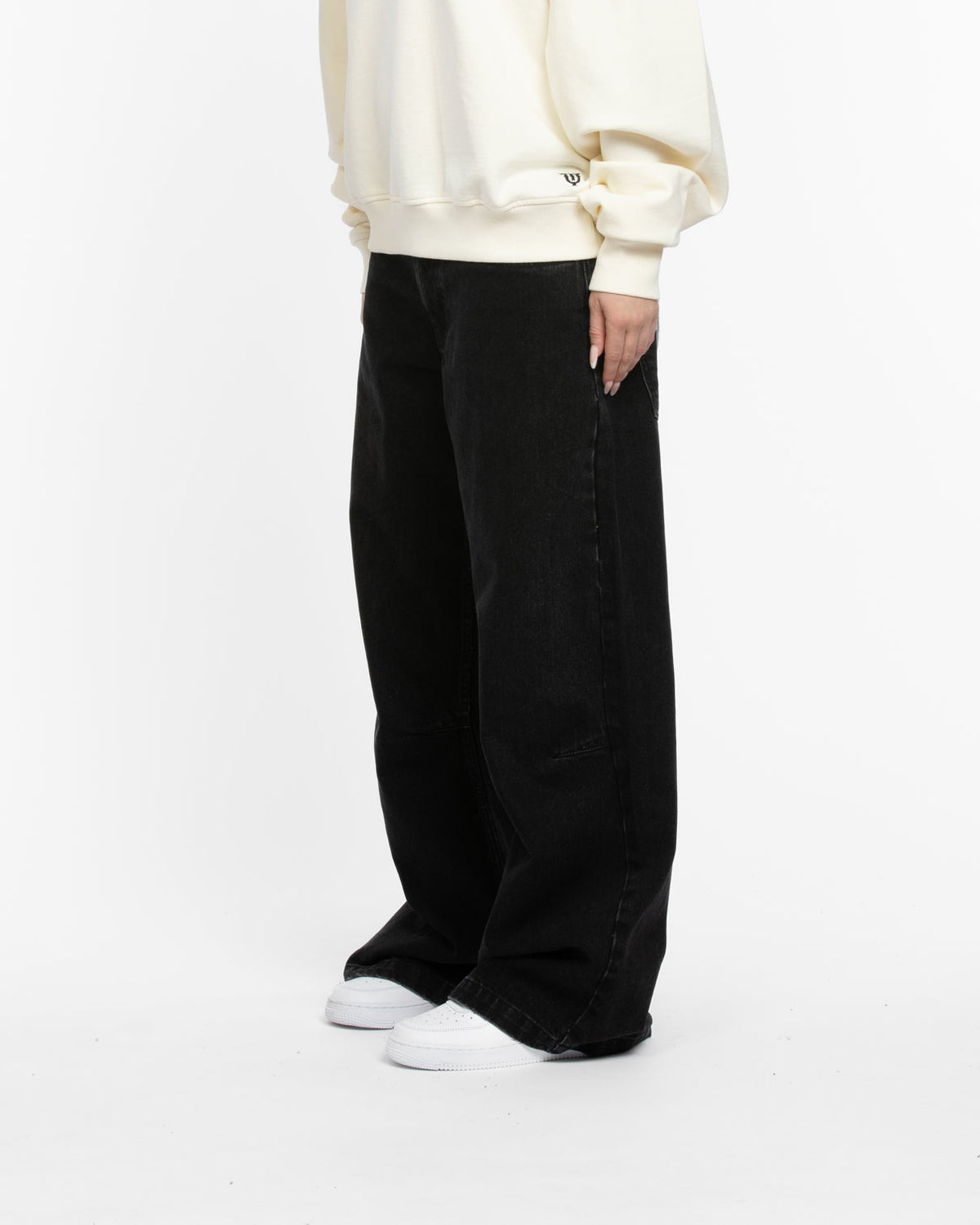 W BAGGY JEANS BLACK