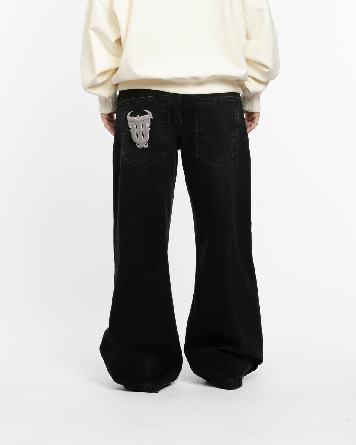 W BAGGY JEANS BLACK
