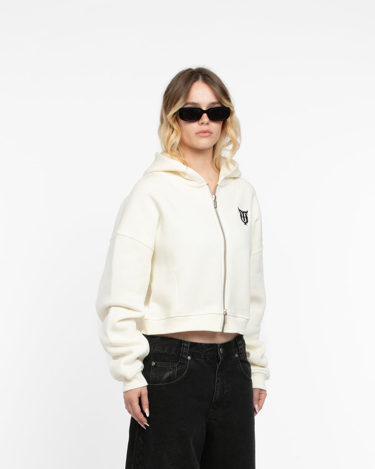 W CROPPED CARDIGAN CREAM