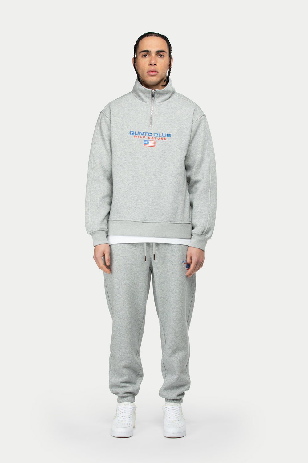 Flag Jogger Pants Grey