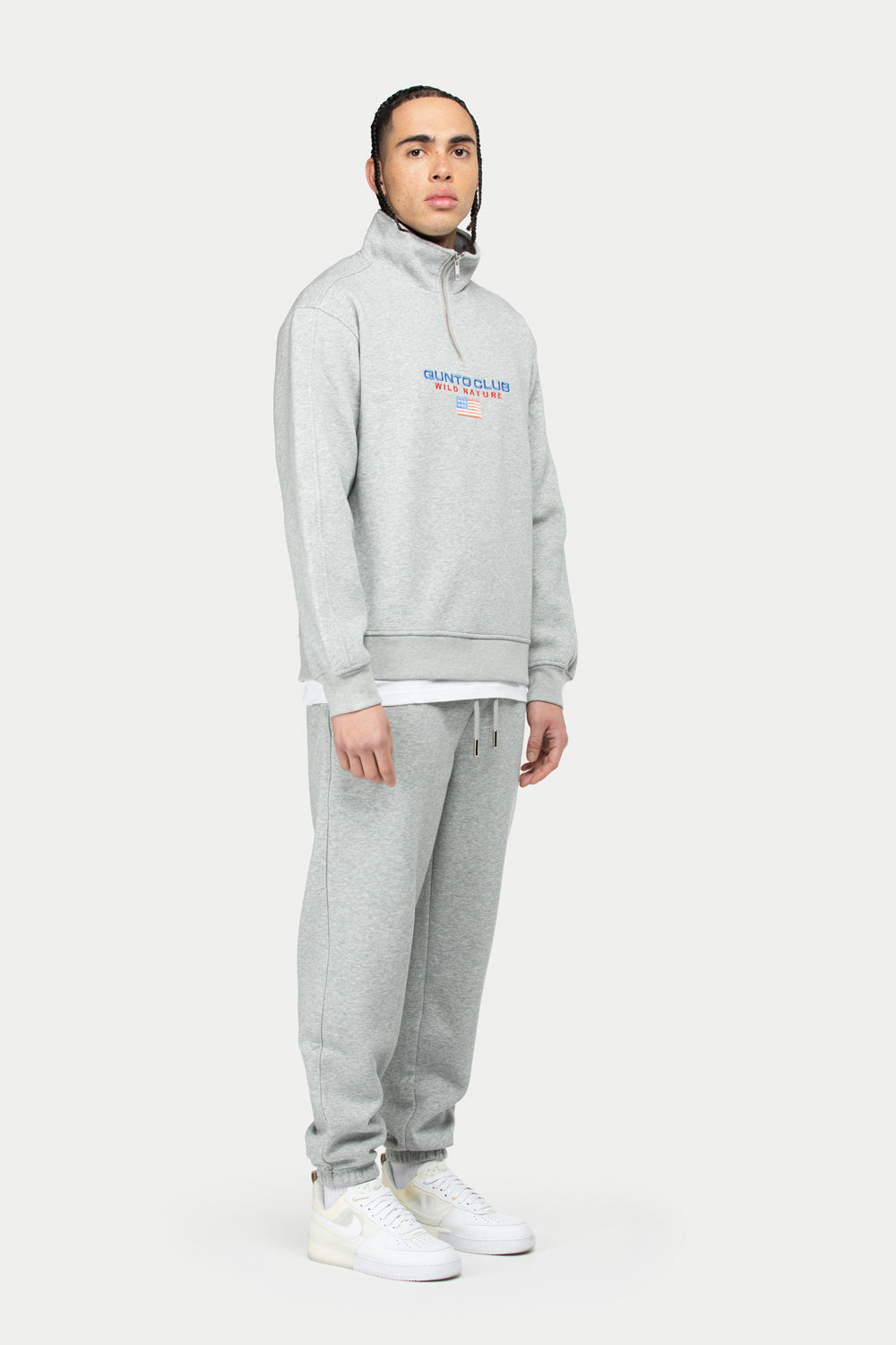 Flag Jogger Pants Grey