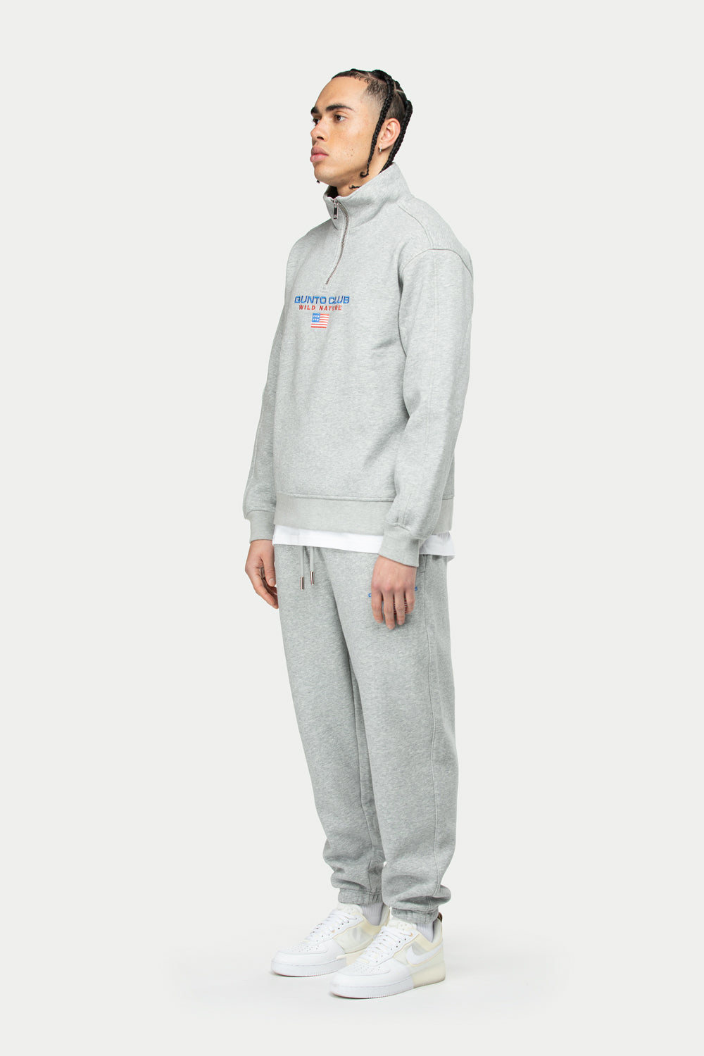 Flag Jogger Pants Grey