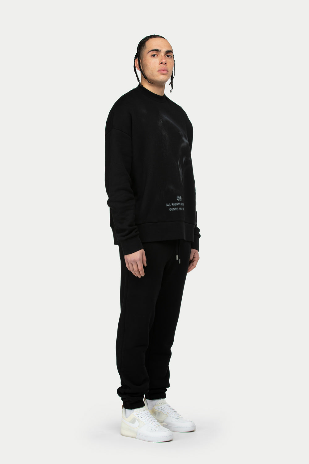 Bear Blurred Sweatshirt Black