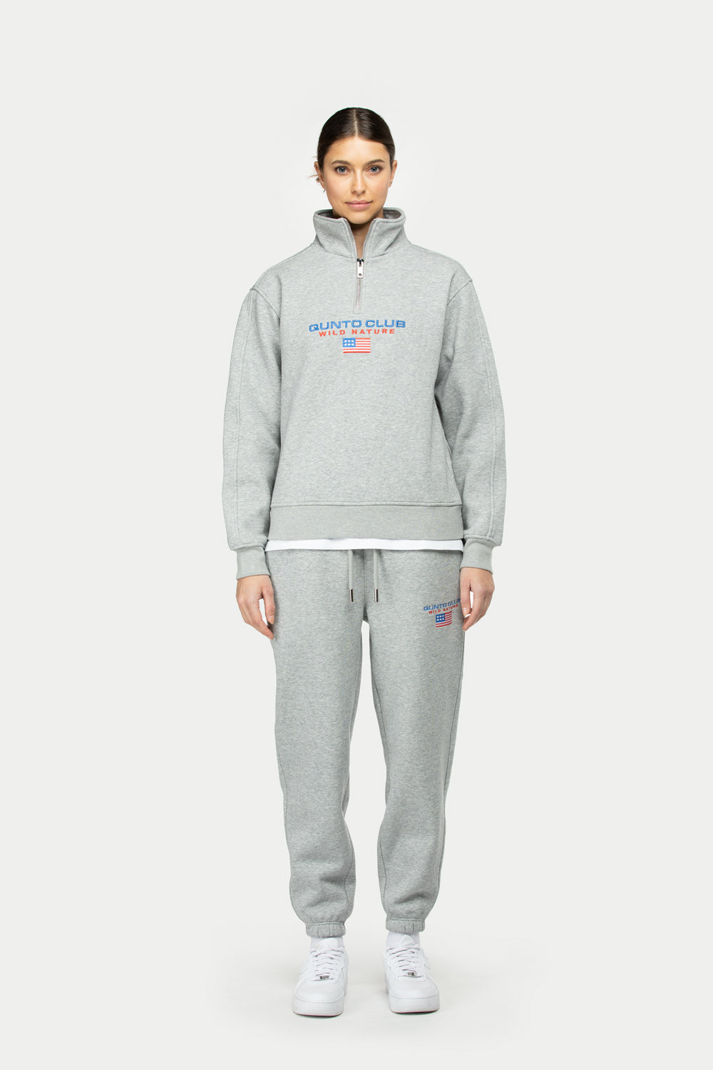 Flag Jogger Pants Grey