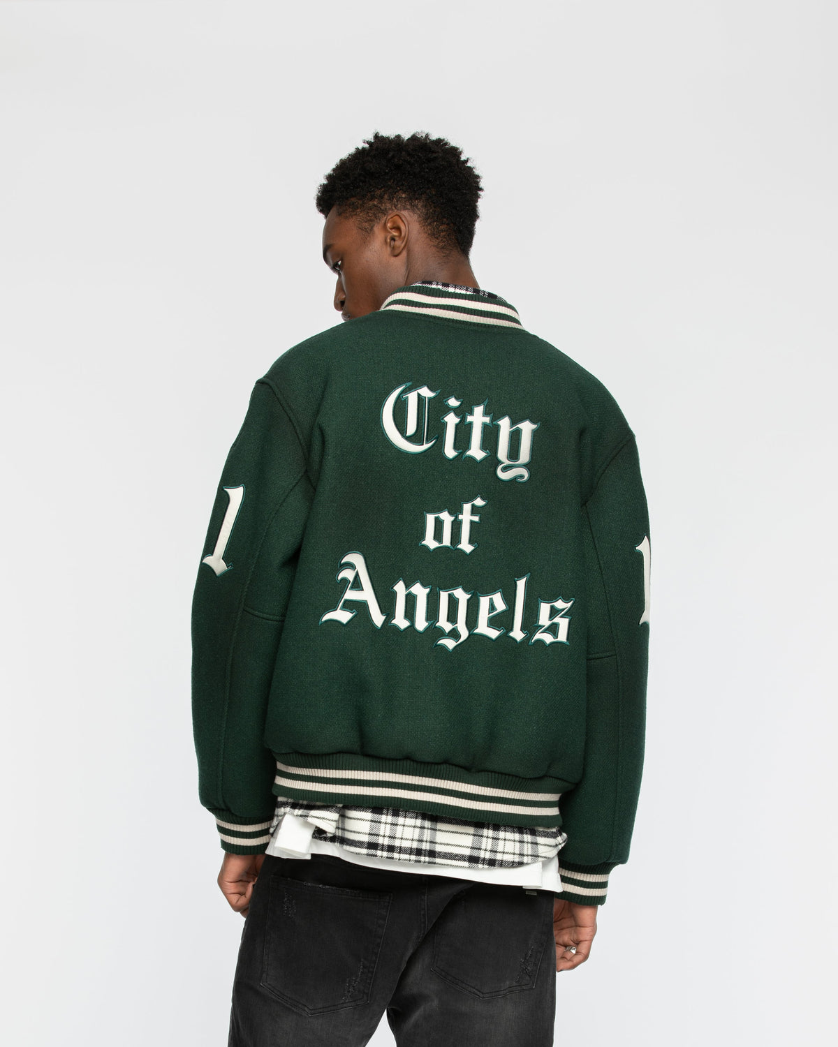 City Of Angels College Jacket Green
