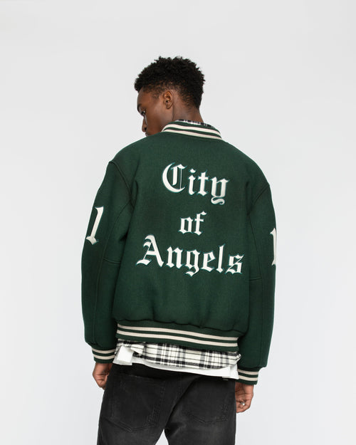 City Of Angels College Jacket Green