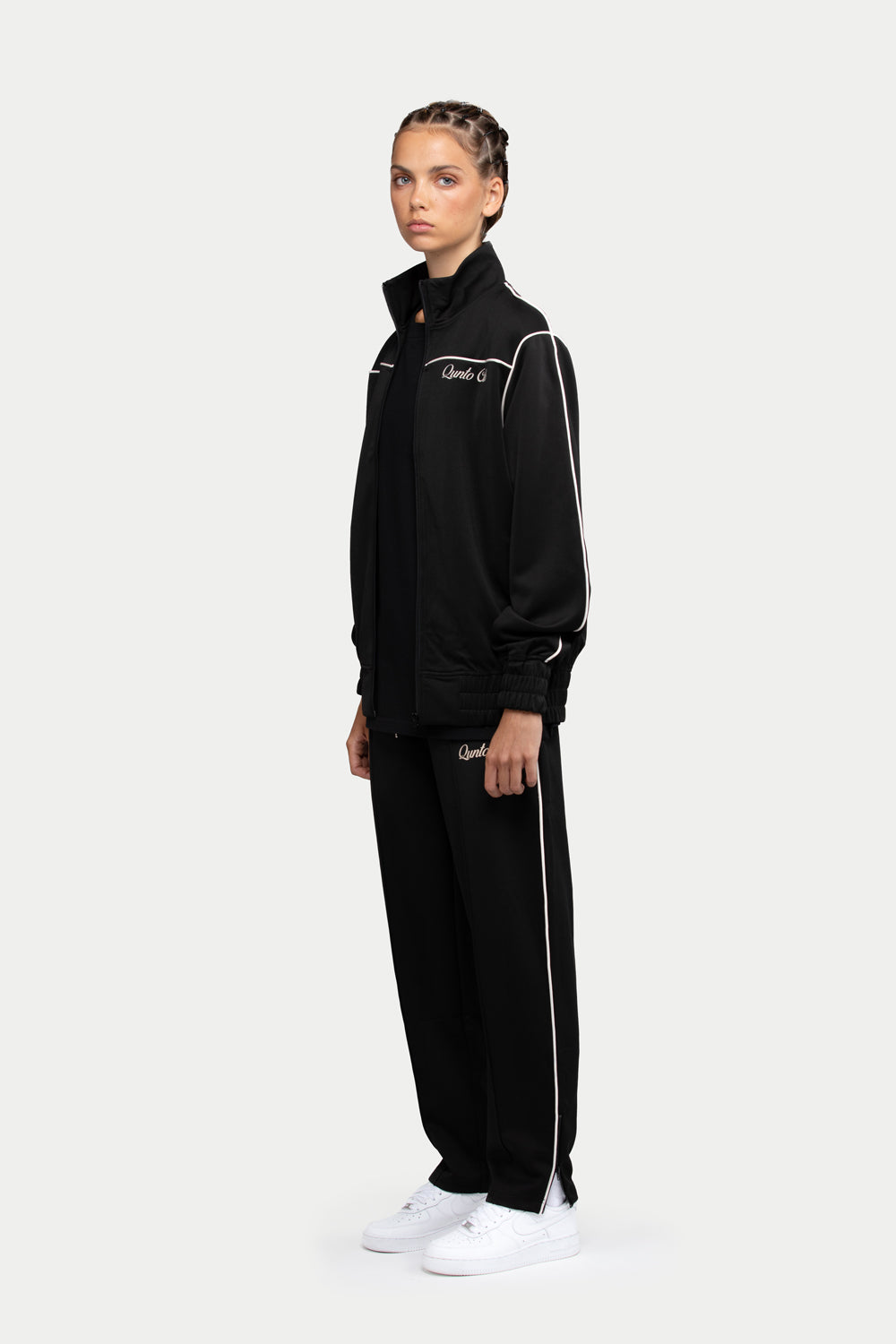 QC Pipes Track Jacket Black