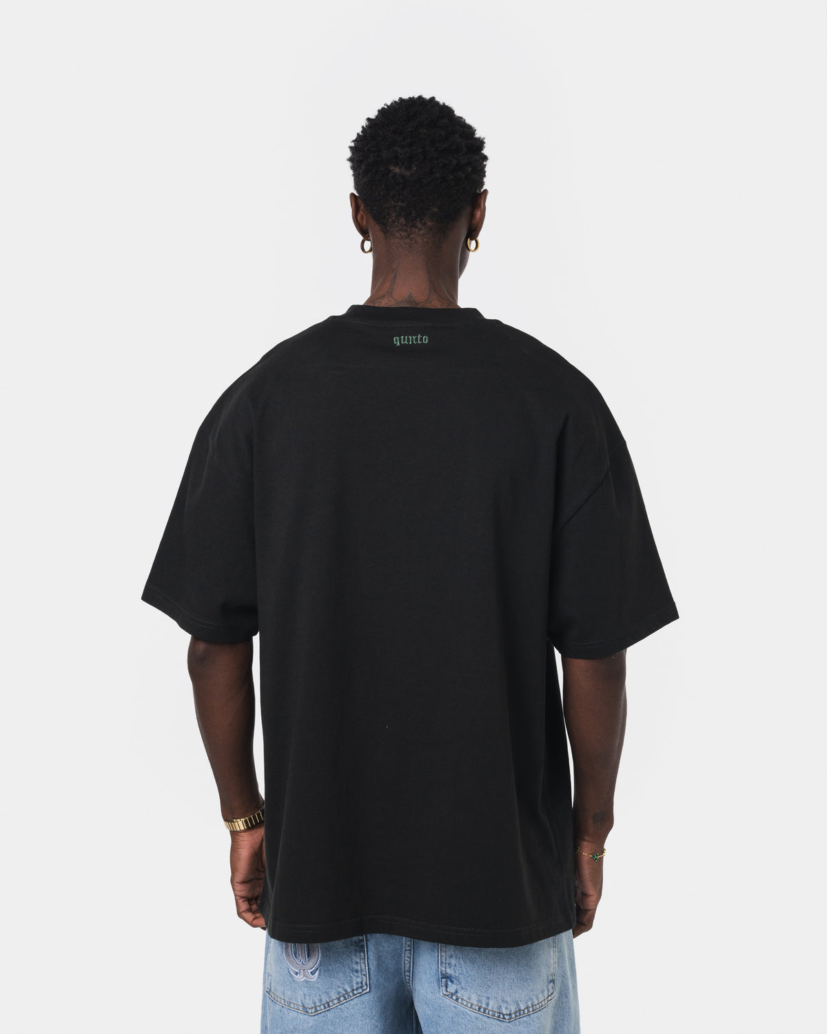 QUNTO GREEN OUTLINER TSHIRT