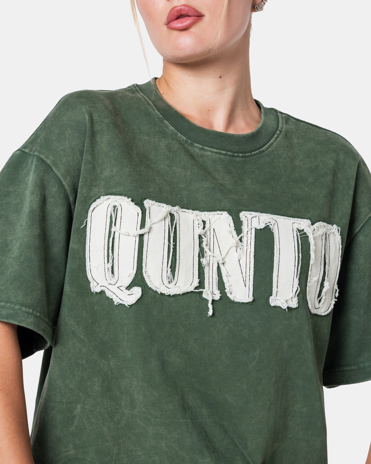 QUNTO OVERSIZE TEE GREEN