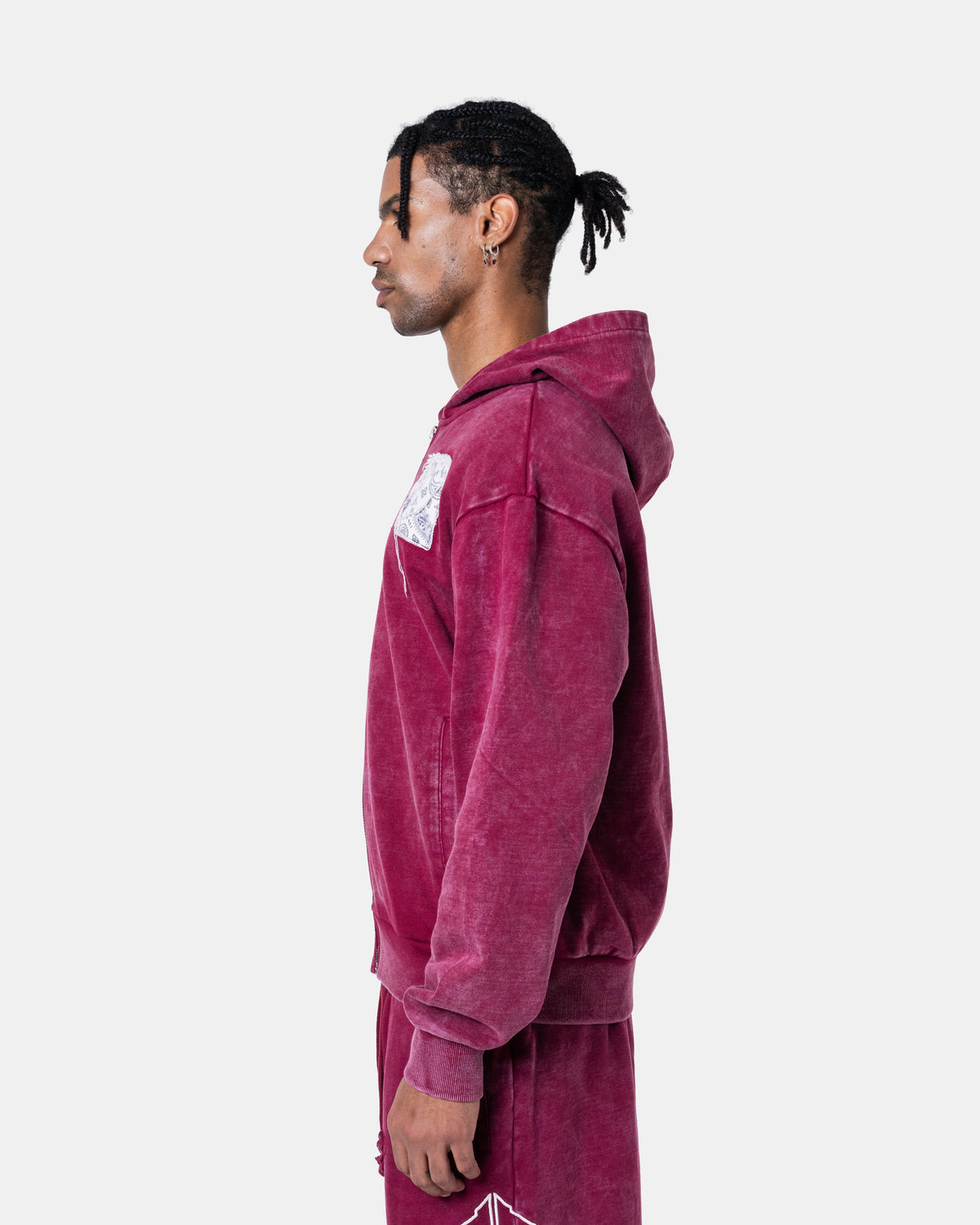 DESTROY ZIPPER HOODIE RED
