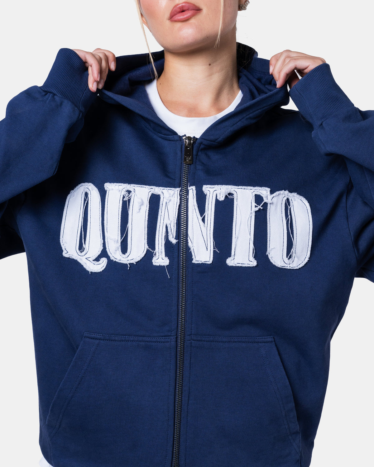 CLASSIC ZIPPER HOODIE BLUE