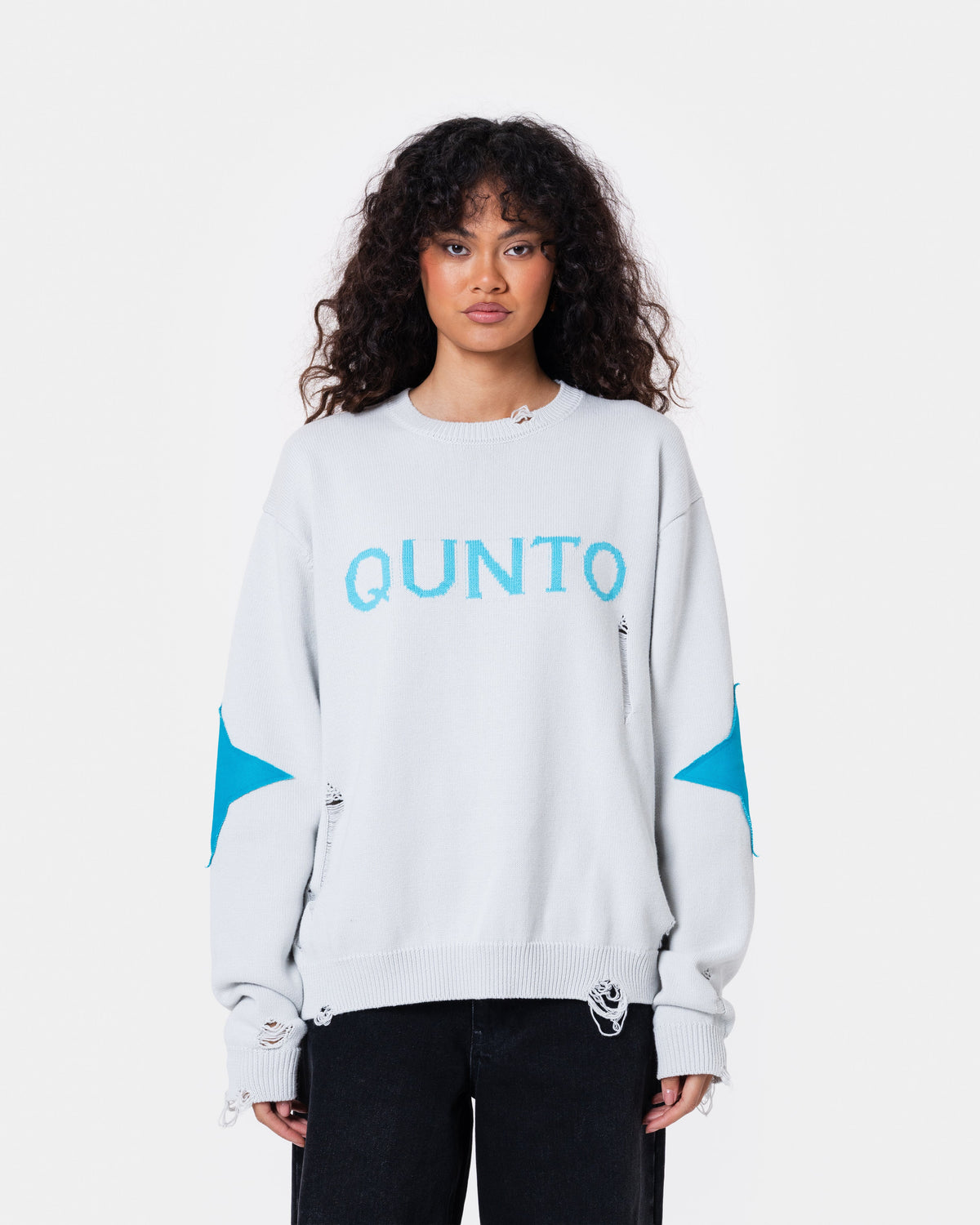 DESTROY SWEATER KNIT GREY