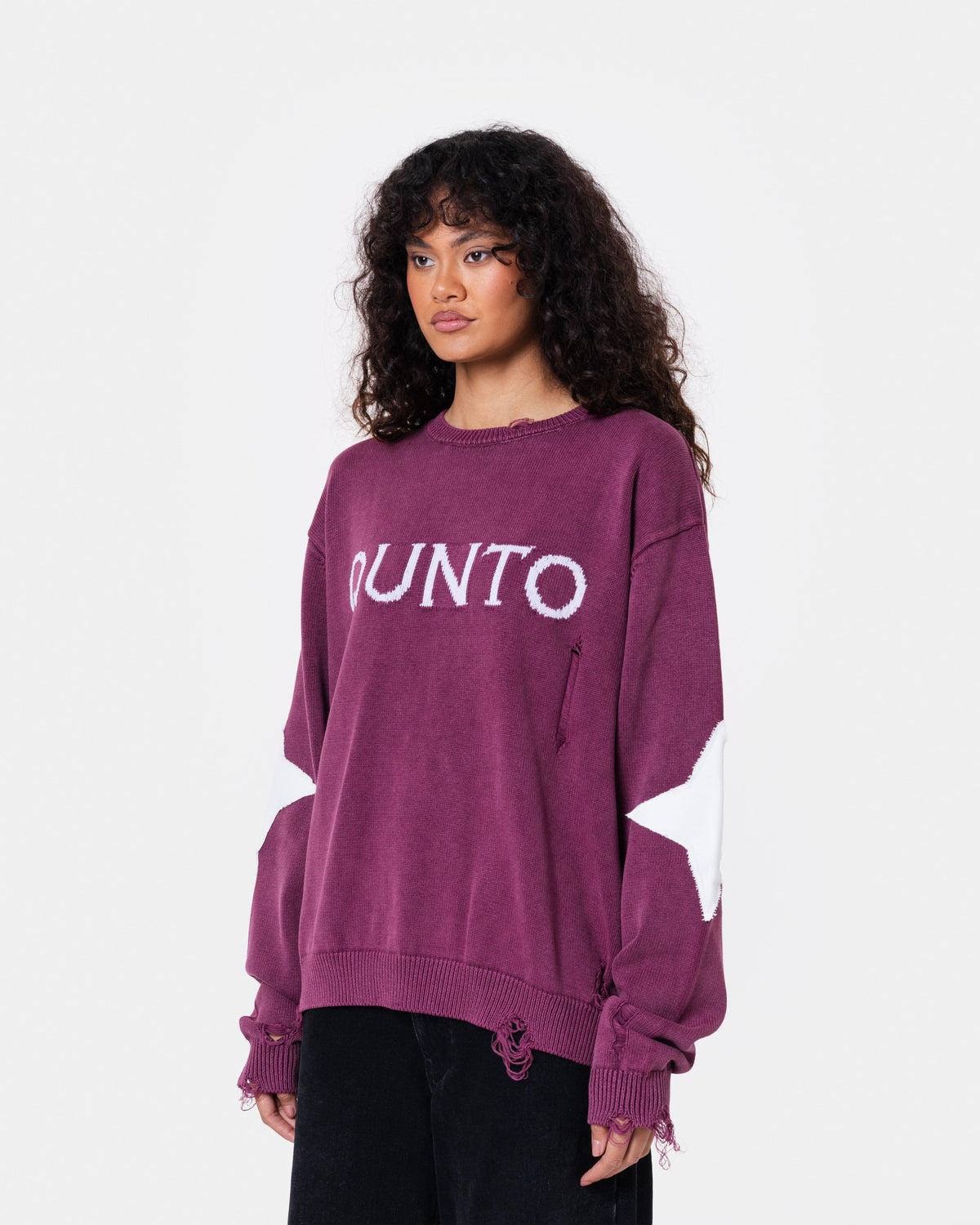 DESTROY SWEATER KNIT RED