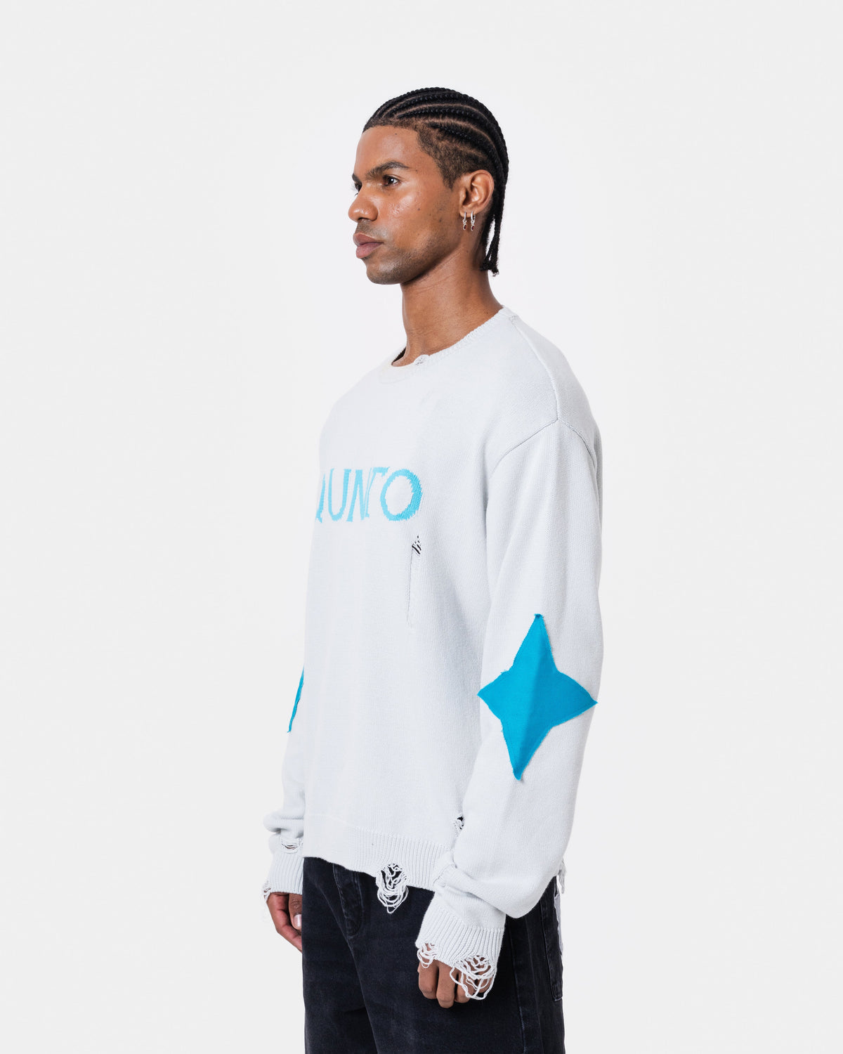 DESTROY SWEATER KNIT GREY