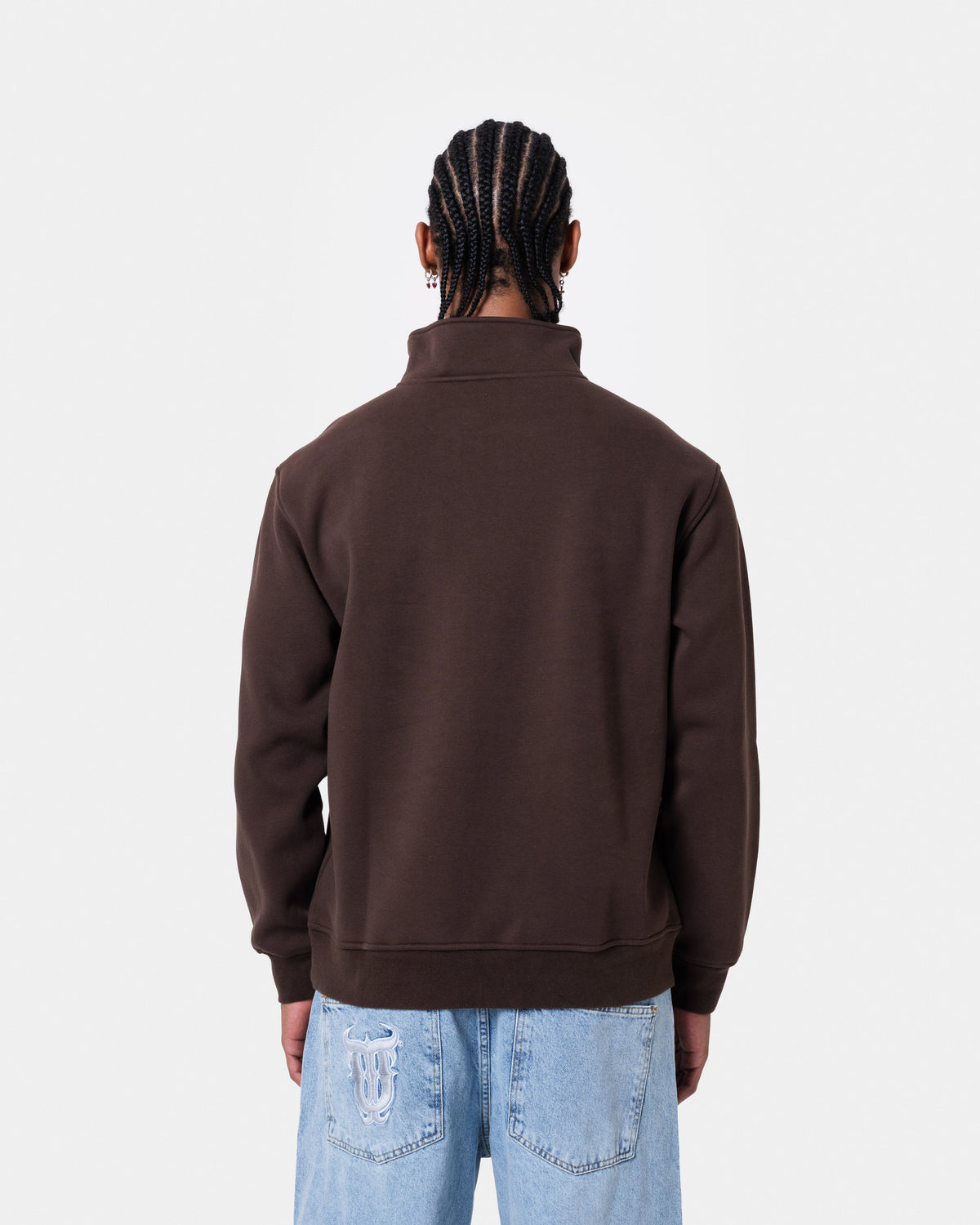 QUNTO CLUB BROWN HALFZIP