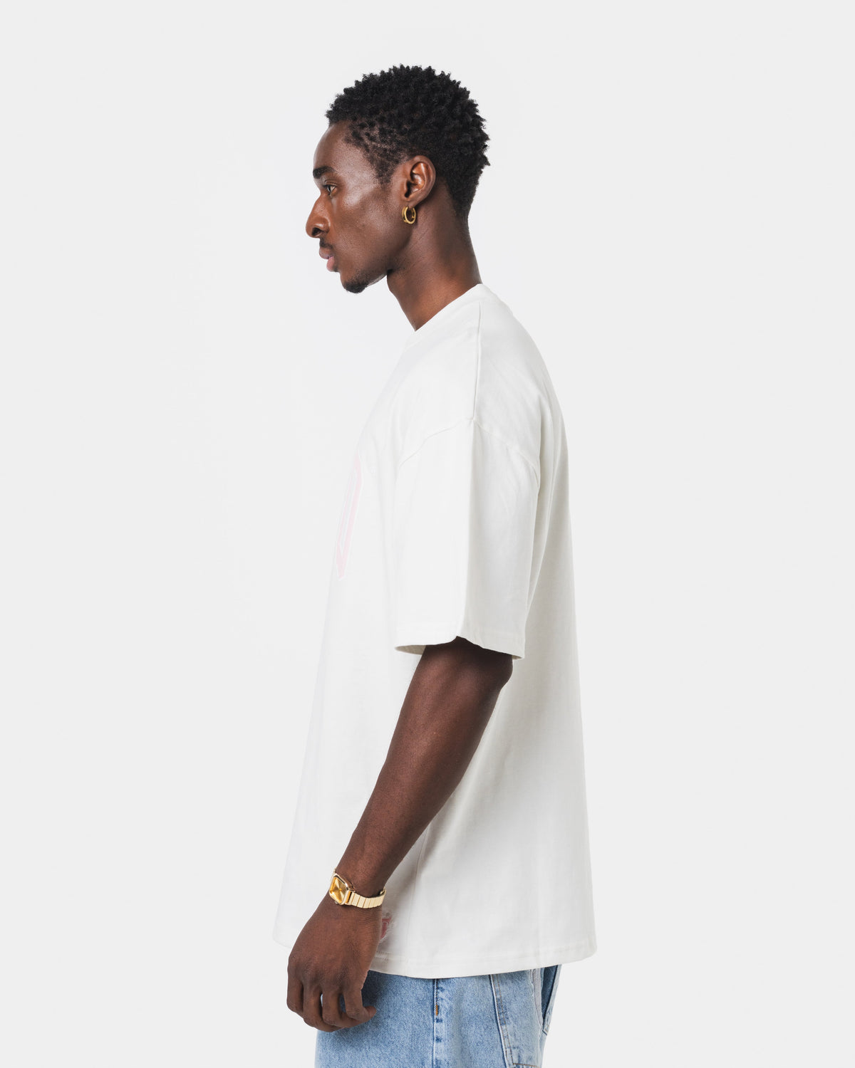 QUNTO PINK ON WHITE TSHIRT