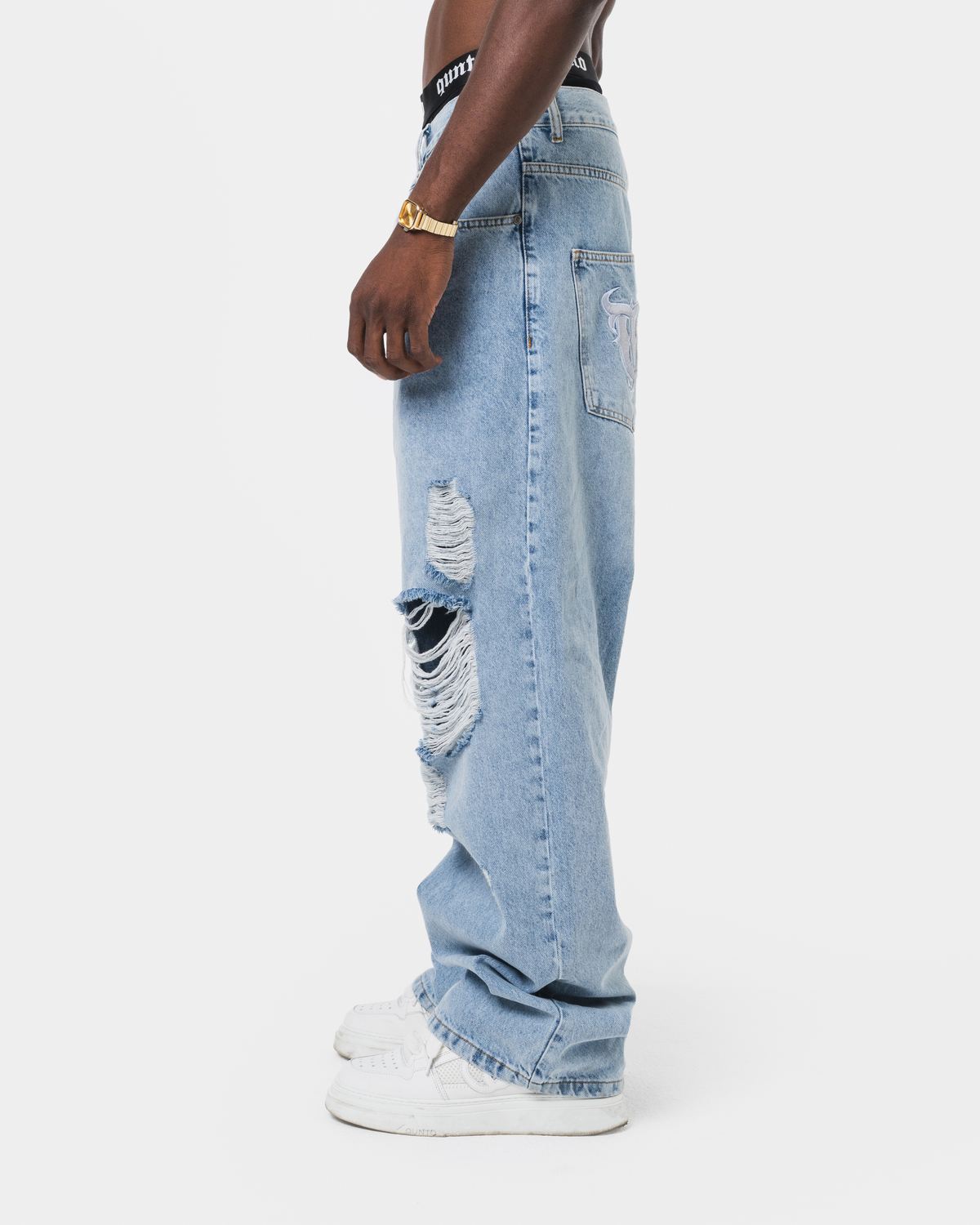 RIPPED JEANS BLUE