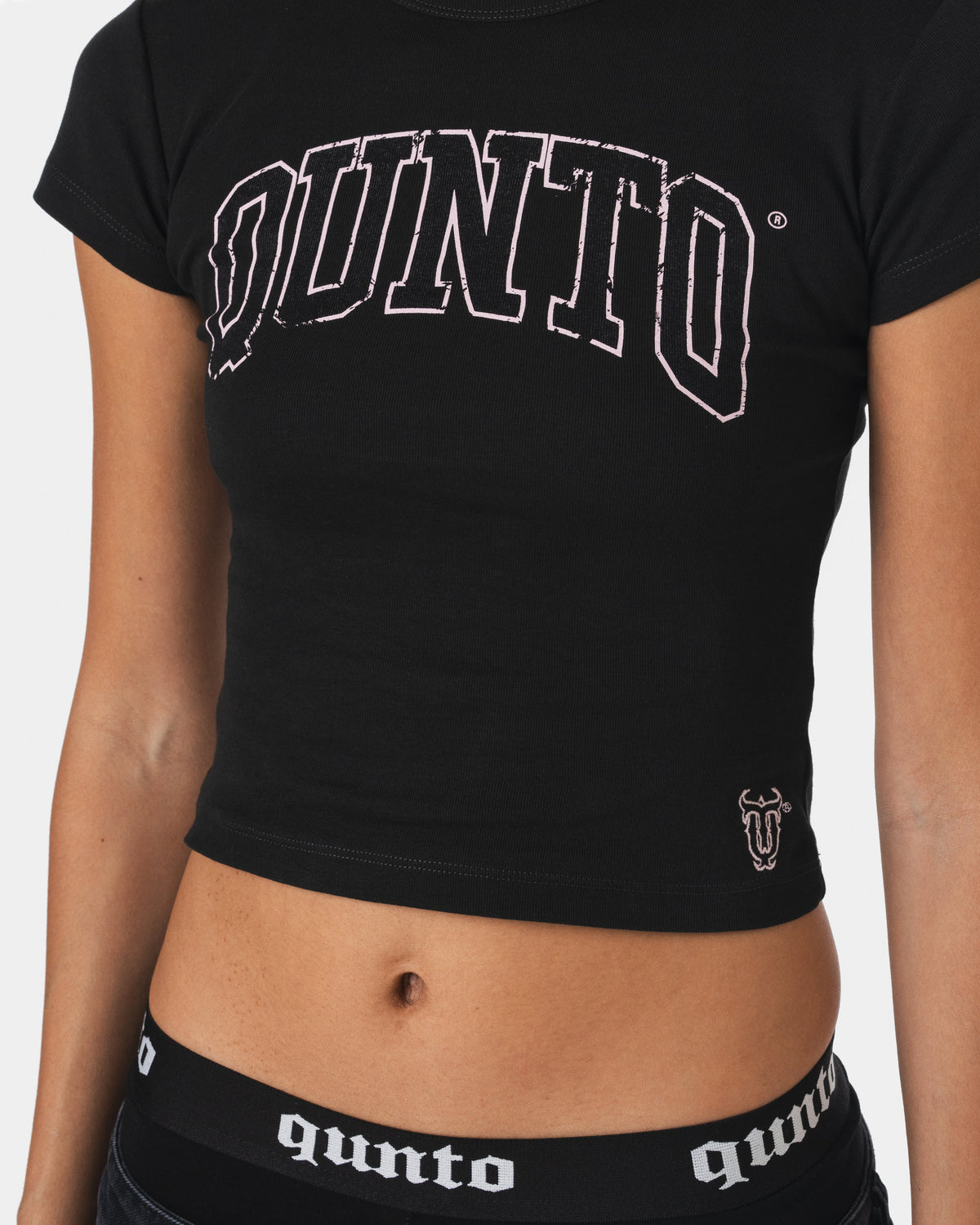 PINK OUTLINER BABY TEE
